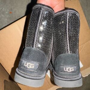 UGG Glittery Black Boots